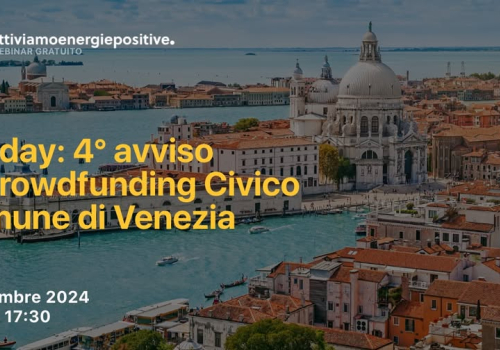 Crowdfunding, VSF partner del progetto civico del Comune di Venezia