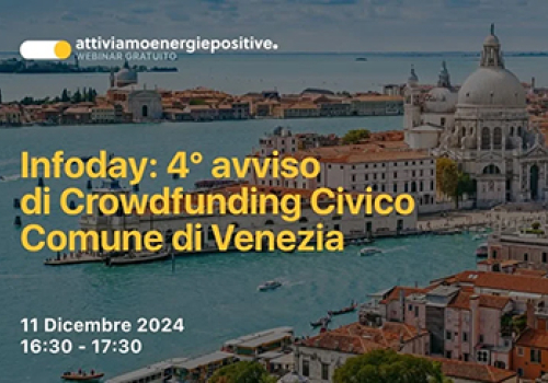 Crowdfunding, VSF partner del progetto civico del Comune di Venezia
