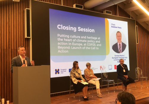 The relationship between culture and climate change at Europa Nostra forum, side event of the 2023 Biennale della Sostenibilità