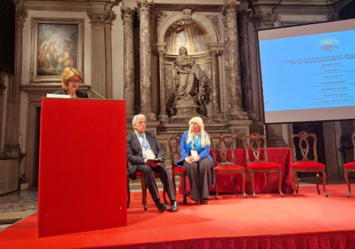 At the Scuola Grande di San Giovanni Evangelista, the Conference 